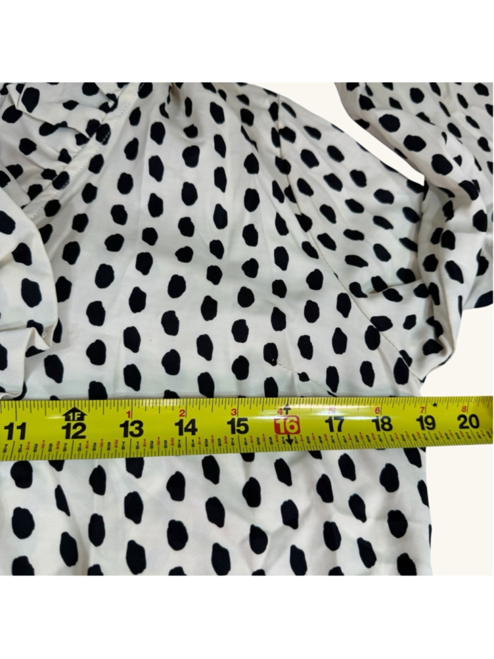 Mud Pie Polka Dot Dress Women’s Size S 4-6 White Black Ruffle Collar - Picture 4 of 7
